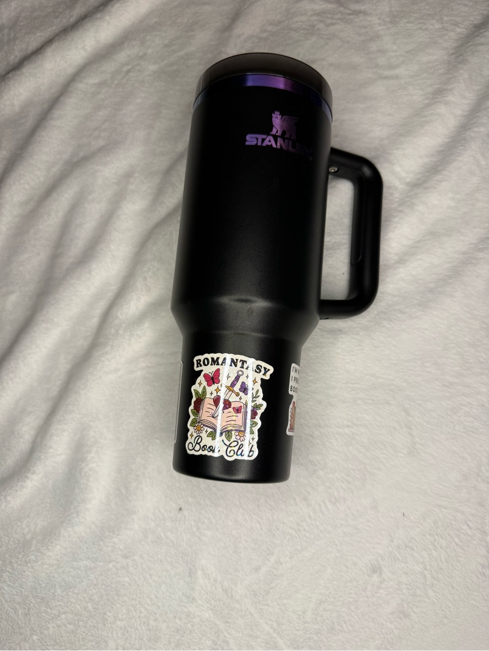 40 oz Stanley w/ Bookish Stickers